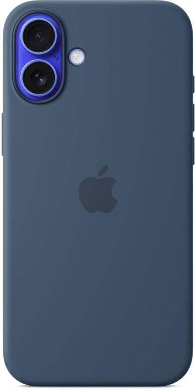 Чехол Apple для iPhone 16 Plus Silicone MagSafe, «синий деним»