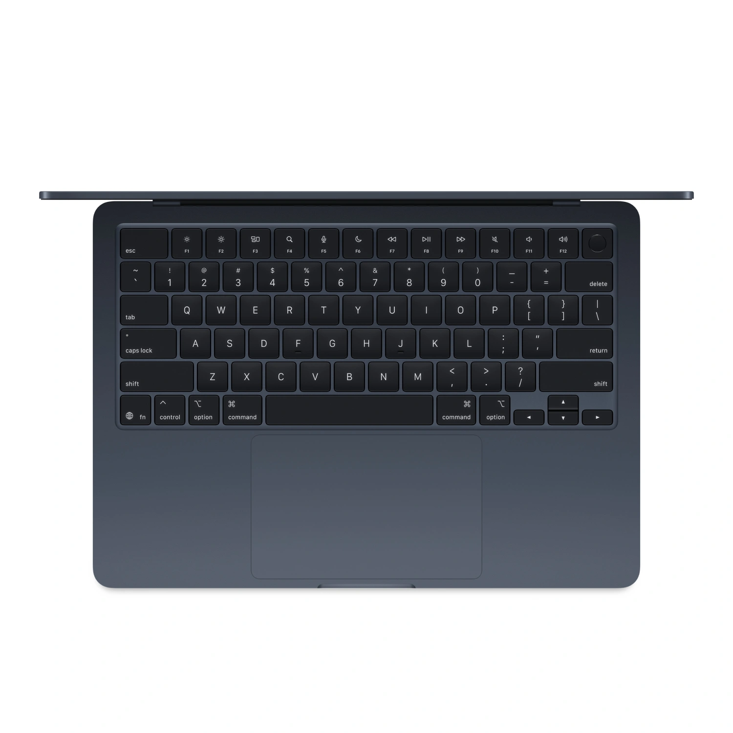 Ноутбук Apple Macbook Air 13" (2025) M4 16 ГБ, 256 ГБ SSD (MW123), "тёмная ночь"