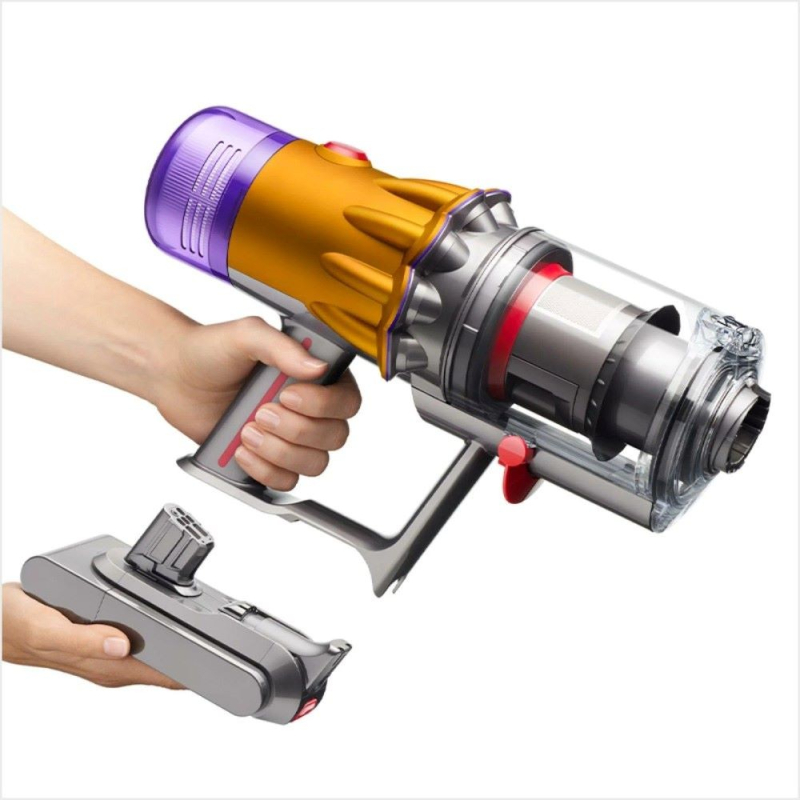 Беспроводной пылесос Dyson V12S SV46 Detect Slim Submarine, Yellow/Nickel