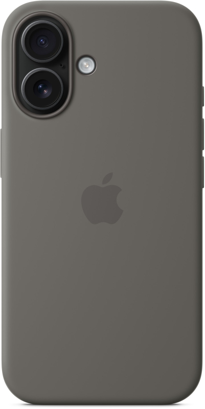 Чехол Apple для iPhone 16 Silicone with MagSafe, серый