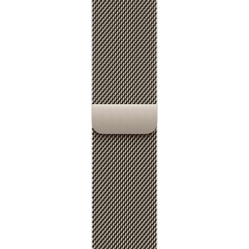 Apple Watch Series 10, 42 мм, корпус из титана цвета «титановый бежевый», «миланская петля» бежевого цвета