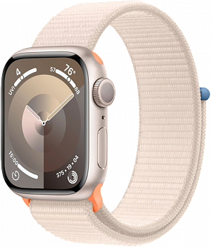 Apple Watch Series 9 GPS 45мм корпус из алюминия Сияющая звезда + ремешок Sport Loop Сияющая звезда