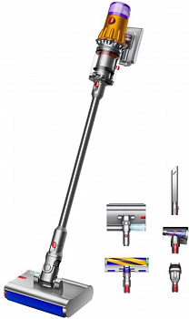 Беспроводной пылесос Dyson V12S SV46 Detect Slim Submarine, Yellow/Nickel