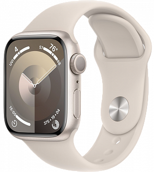 Apple Watch Series 9 GPS 41мм корпус из алюминия Сияющая звезда + ремешок Sport Band Сияющая звезда